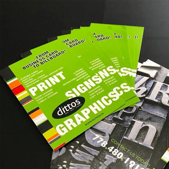 Fast copying and printing on paper, vinyl and other materials in Kelowna, BC. - business card printing kelowna